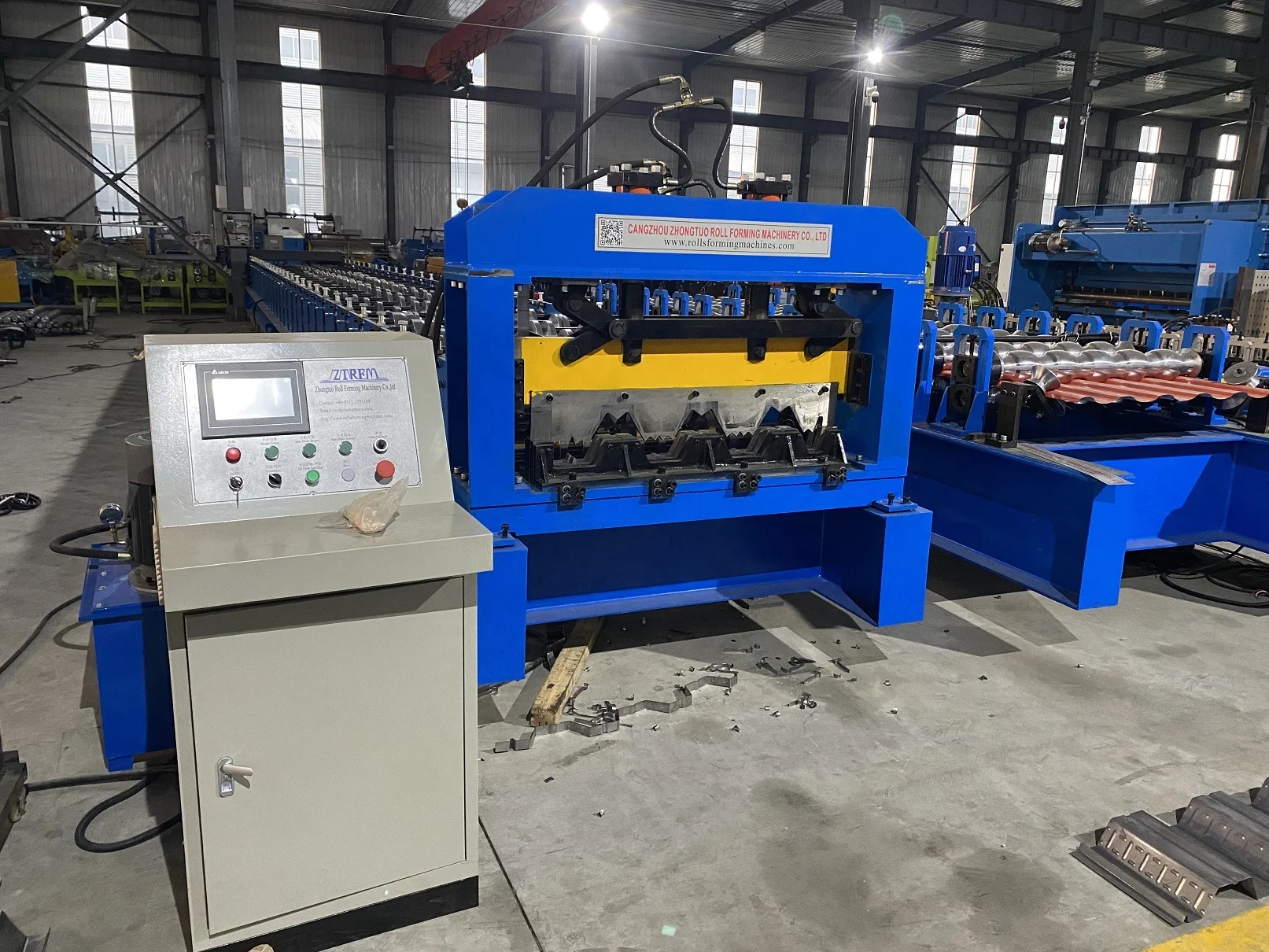 ZHONGTUO America USA 3'*36' 36 inch Composite Floor deck rolling forming machine for Type A B F N