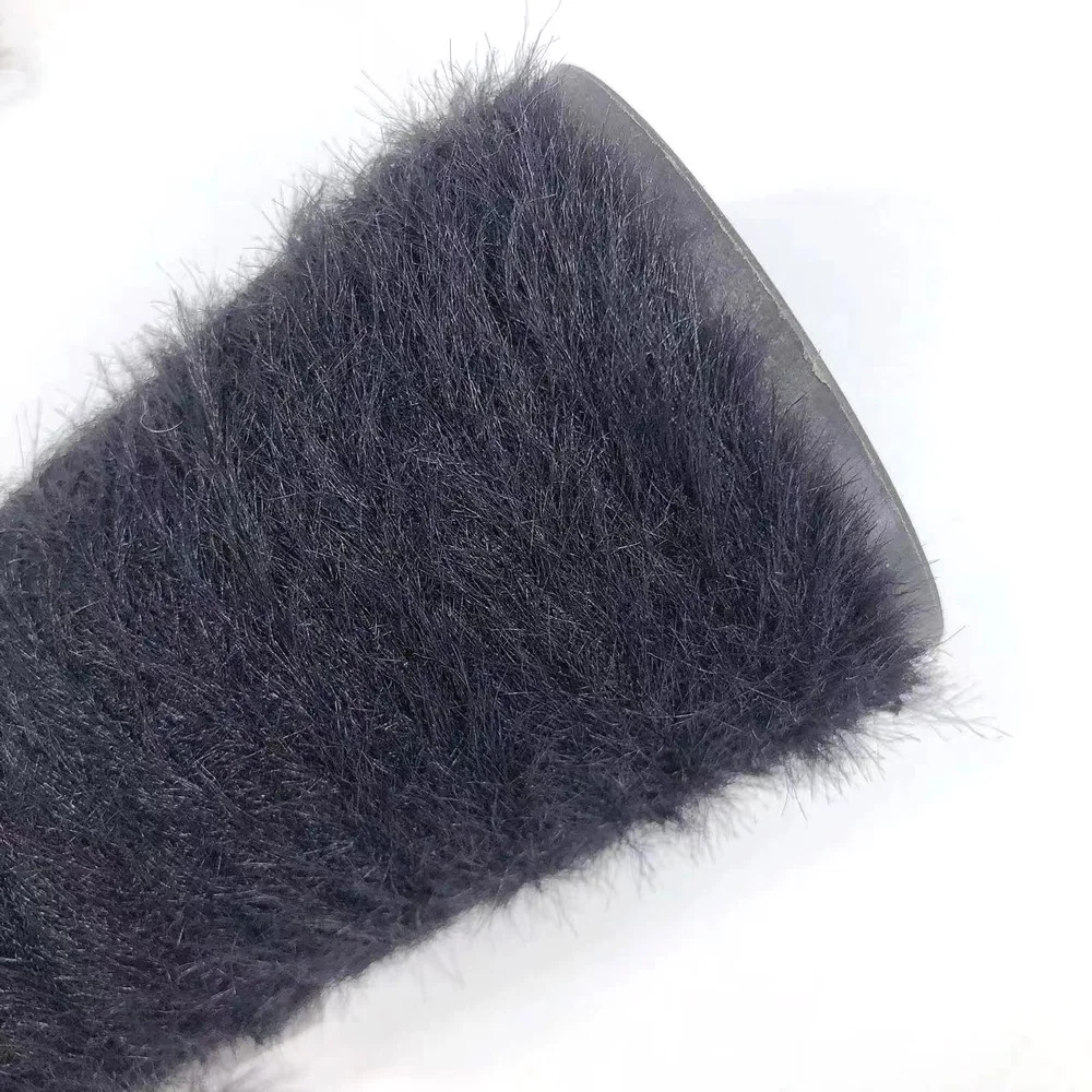 New products long feather mink yarn nylon mink yarn