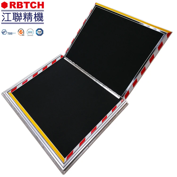 aluminum car loading flip manual wheelchair ramp