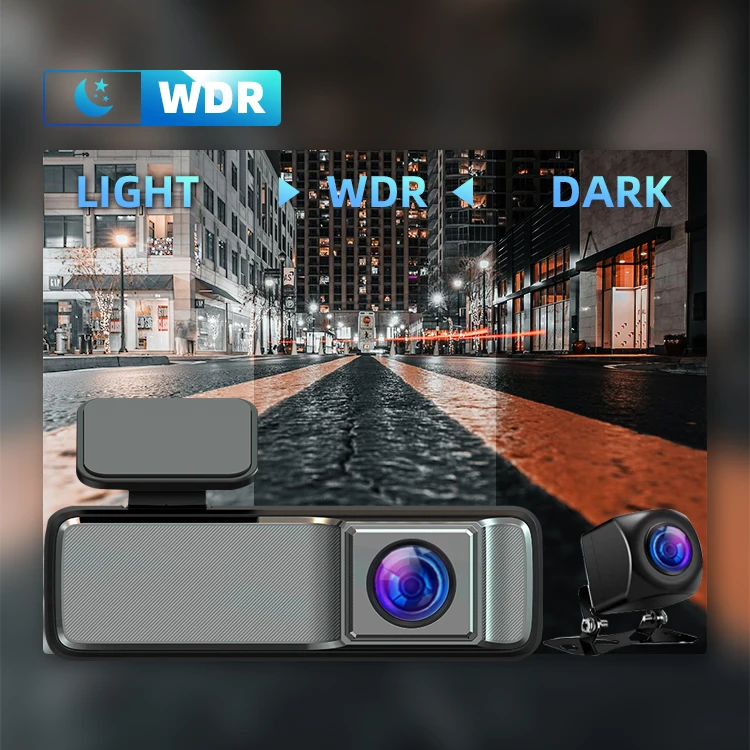 2 Camera 1080P+1080P Car DVR WiFi Logger Night Vision Dual Lens Dash Cam With Rearview Lens 2 Channel Car Camcorder