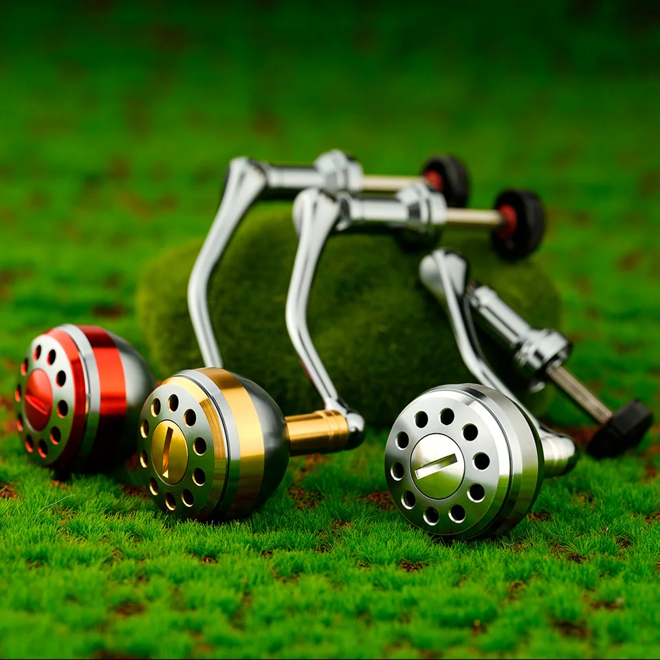 Spinning Reel Handle 500-7000 Replacement Handle Rocker Arm Grip With Round Power Knob Fishing Reel Handle Fishing Accessories