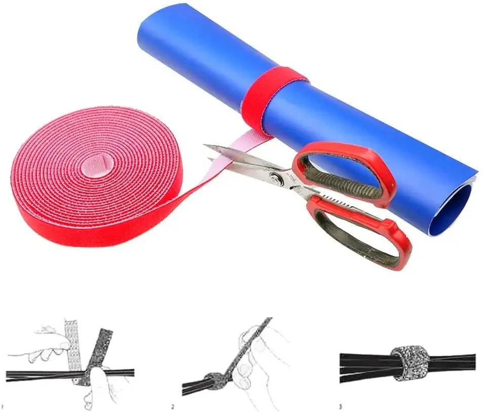 Reusable Gardening Use Wire Management Velcroes Double Sided Hook And Loop Cable Tie