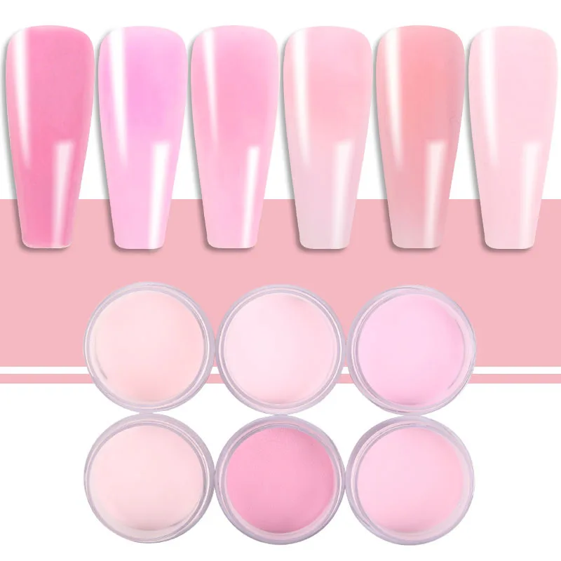 Wholesale Nail Color Crystal Powder Set Nail tool extended three-dimensional sculpted powder infiltrating powder 28g set