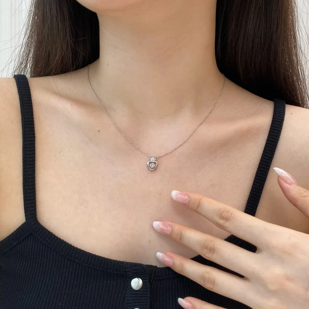 Женское длинное ожерелье из серебра 925