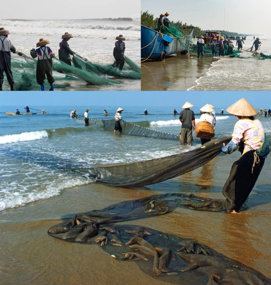 China high quality customized small big mesh Multifilament gillnets Purse seines fish cage net