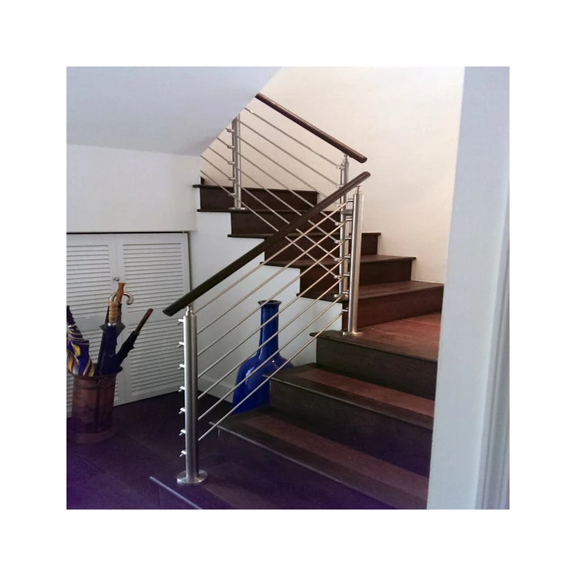 Wholesale exterior decking terrace stainless steel railing balustrades system cable wire railing