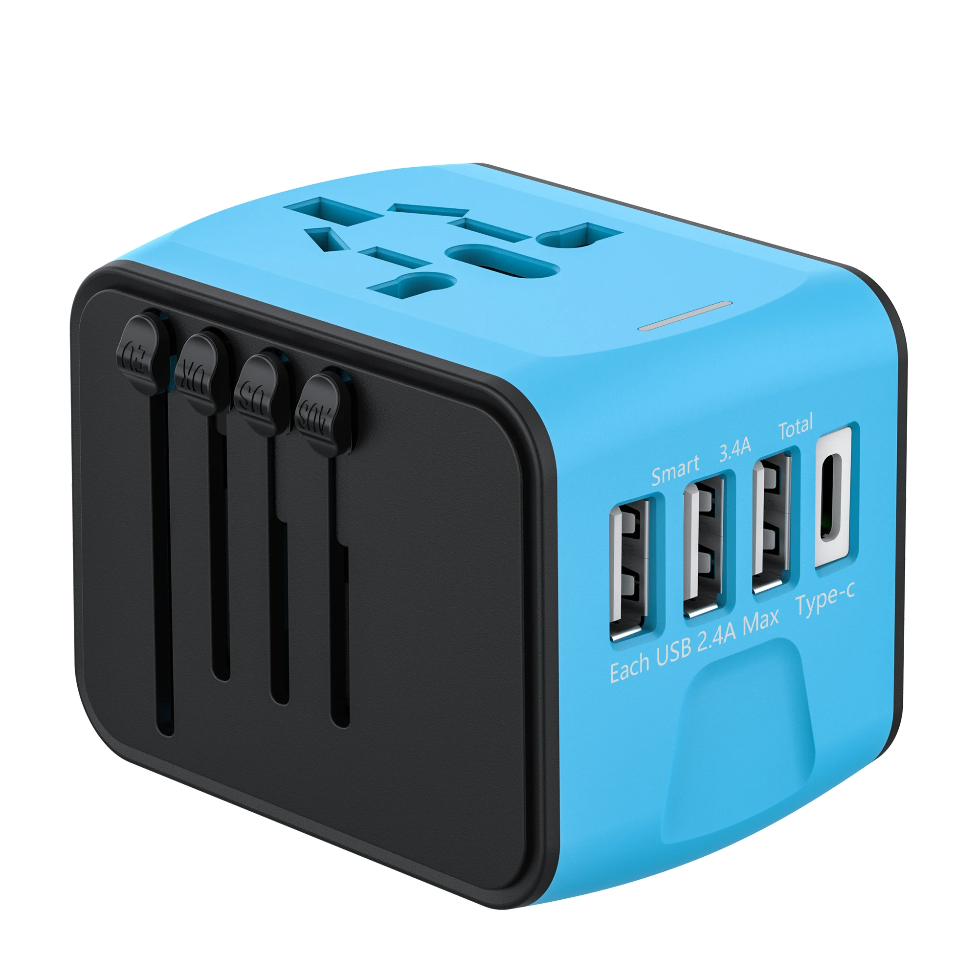 Universal Travel Adapter USB Charger AC Power Adapter UK EU AU US Plug Adaptor