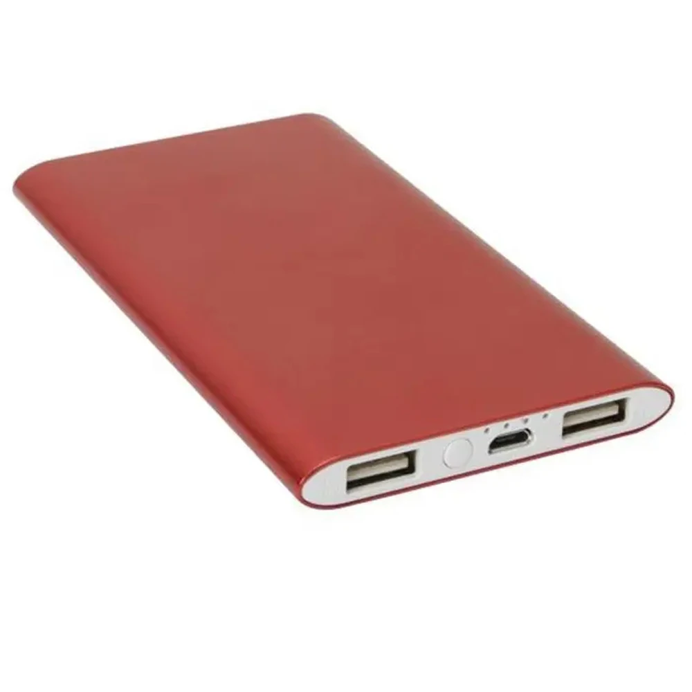 CE Rohs Thin Power Bank 8000mah External Battery Charger 8000 mah Aluminum Alloy for Mobile Iphone 12 Pro for Import Smart Phone