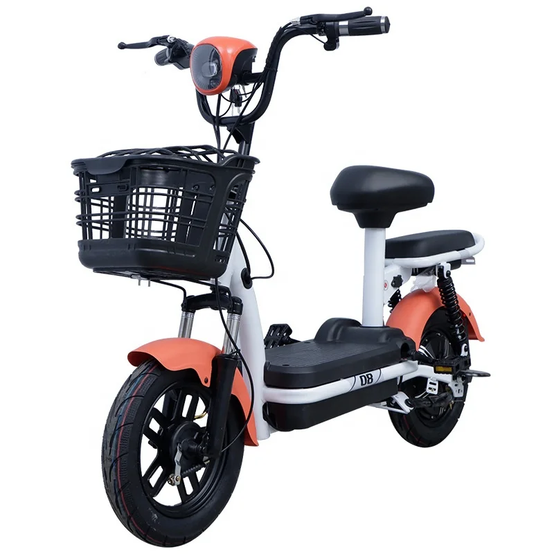 Scooter electrico tubeless tyre 14 inch 48V battery power electric scooter bike with basket