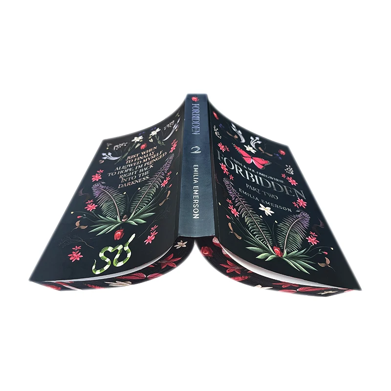 Печать на заказ мягкая обложка разноцветная книга из фольги новая специальное издание с распыленными краями