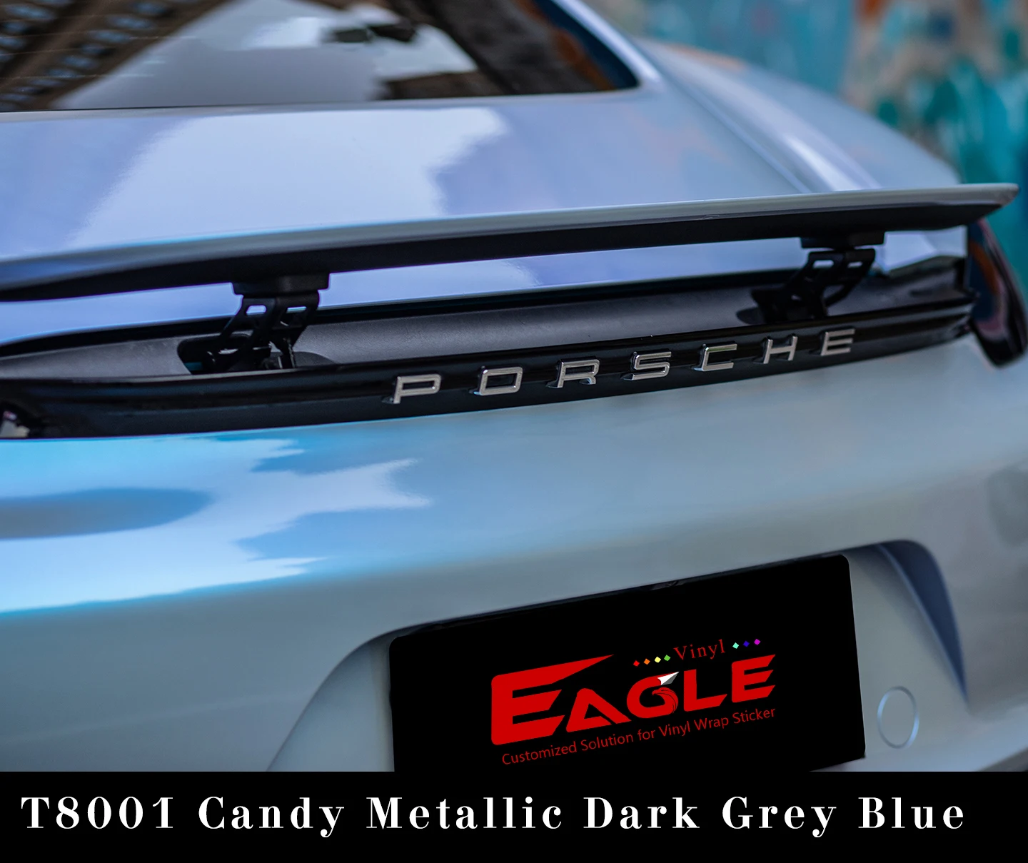 High Quality Candy Metallic Ash Dark Gray Blue Color Chameleon Self-adhesive Vinyl Wrap Film For Car