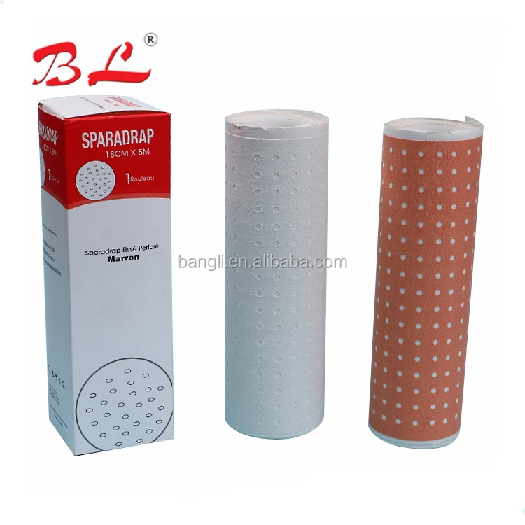 Perforated medical cotton tape zinc oxide plaster roll medical adhesive plaster