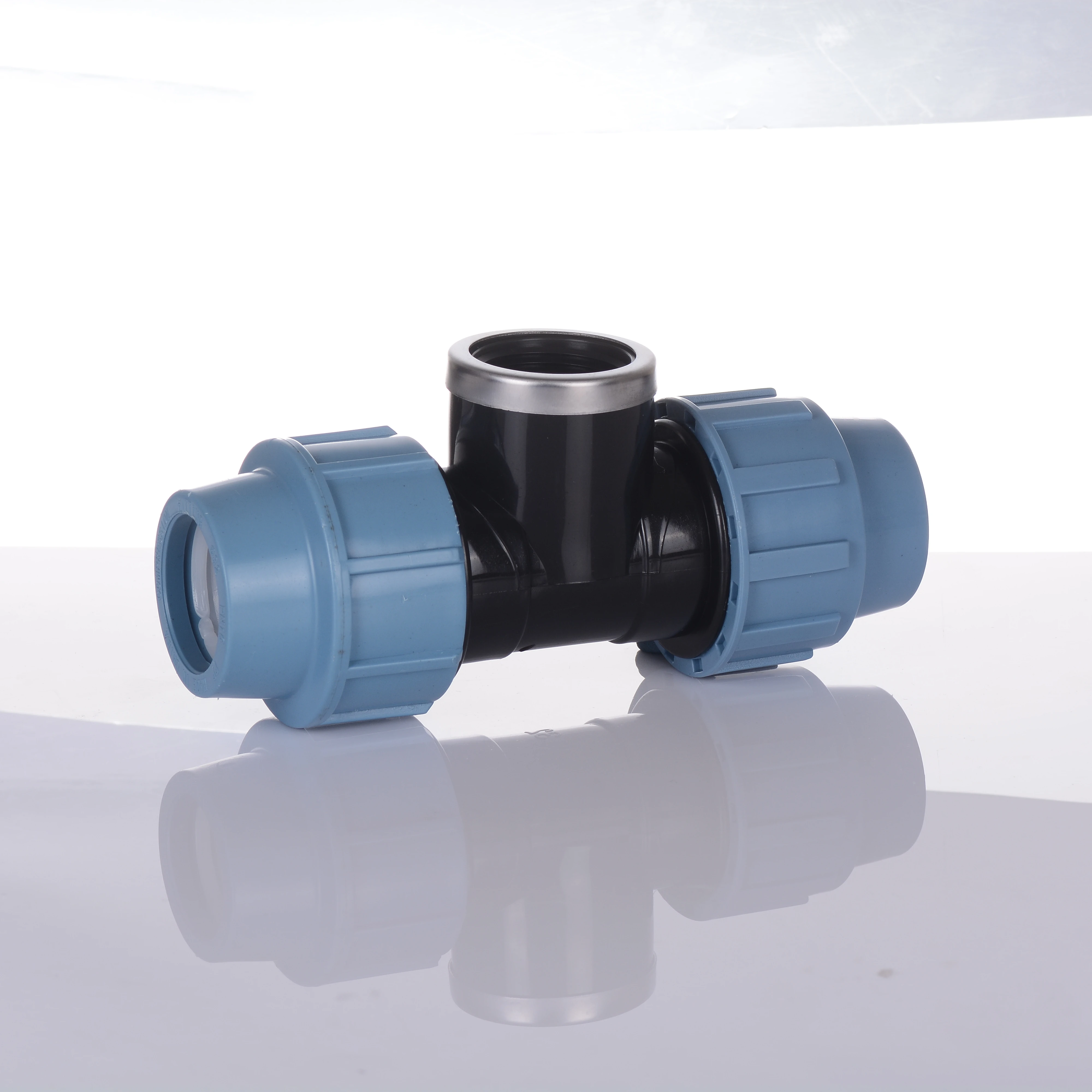 Irrigation system hdpe pipe fitting  female tee water pipe pp compression fitting