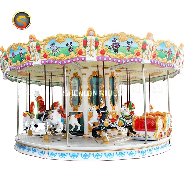 Funfair Carnival Games Amusement Park Carrusel Merry Go Round Rides for