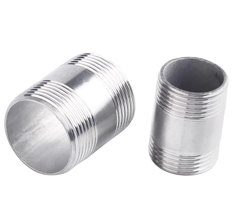 Sch40/Sch80/Std/Xxs NPT Threaded Seamless Stainless Steel Hydraulic Long/Short Pipe/Barrel Nipple