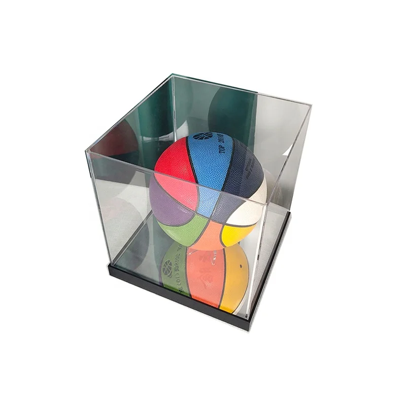 Transparent Acrylic Soccer Ball Display Box For Storage Basketball Clear Display Case Wholesale