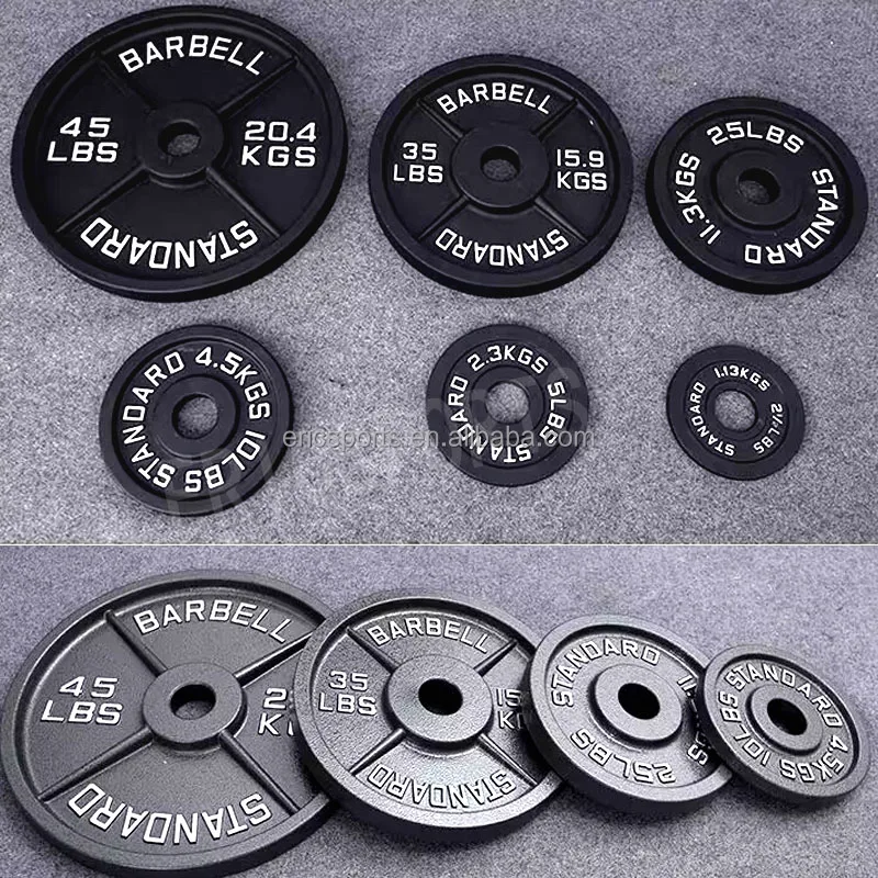 Baking Training Barbell Bumper Weight Plate barbell with weight plates set