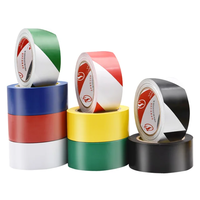 PVC PE warning tape road warning safety line masking tape roll custom for caution