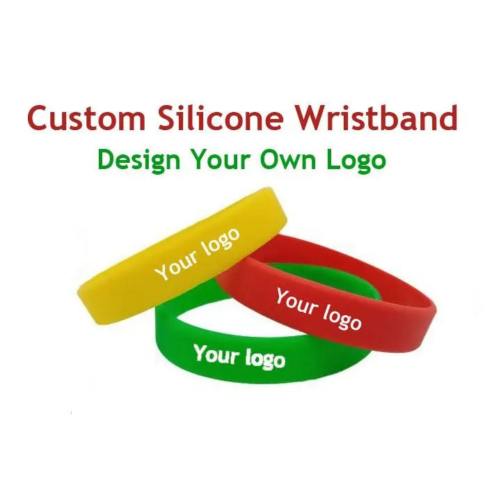 Event Souvenir Gift Cheap Custom Promotional Wristband Custom Silicone Bracelet With Your Own Logo