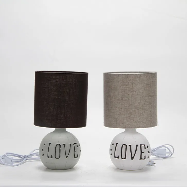 decorate home bedside ceramic table lamp