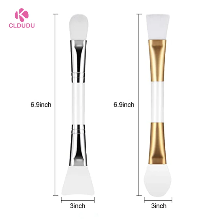 Face Mask Brush Double Side Makeup Brushes Silicone Clay Facial Applicator Nylon Cosmetic Beauty