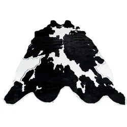 Home Decoration Sofa Living Room Acrylic Polyester Plush Animal Leather Faux Fur Area Rug Carpet