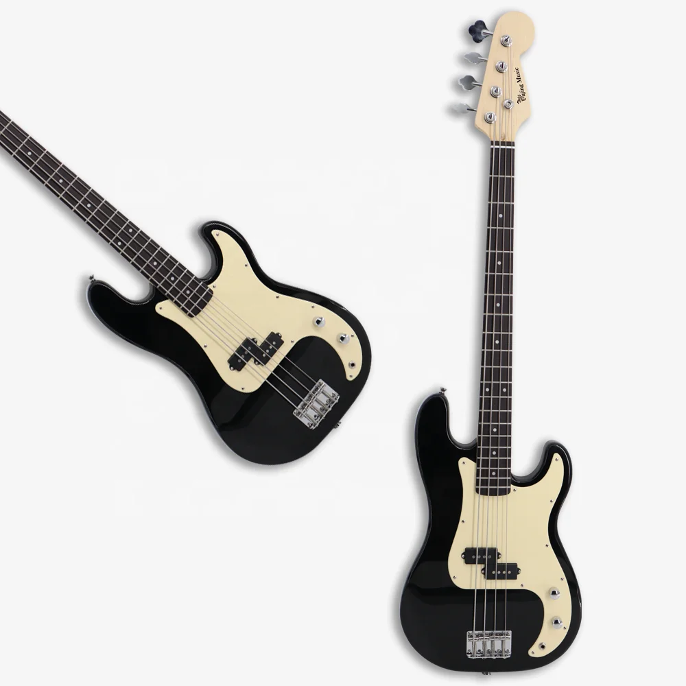 white black colour high gloss cheap electric bass guitars carbon fiber colorful acoustic