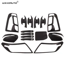 WZXD New Arrival Abs Matte Black Pickup 4x4 Accessories Car Stickers For Nissan Navara Np300 2015+ 19pcs
