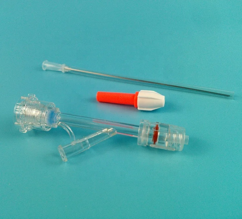 Big lumen catheter  guidewire delivery device for pressure monitoring, hemostasis Y connector for contrast agent drug saline