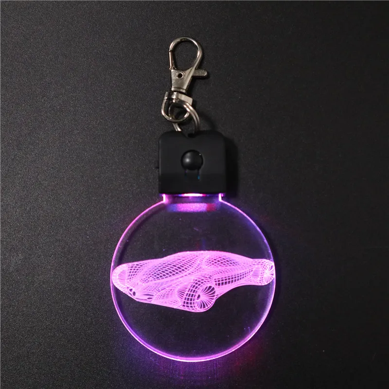 SUV car Christmas tree decor light mini led light 3d illusion led keychain custom shape small lamp for bedroom decoration