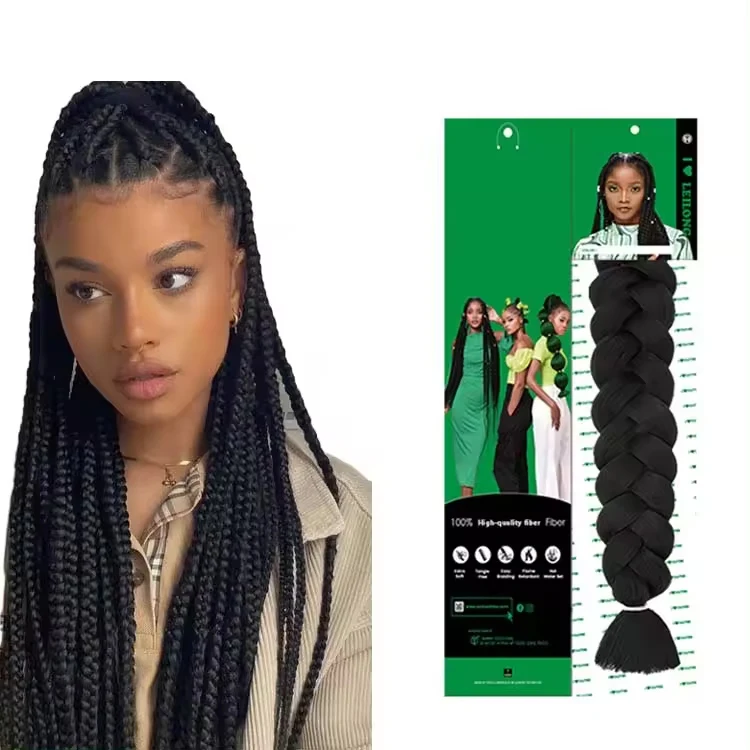 Wholesale Ghana braiding Hair Extension kanekalons For African Ombre yaki Jumbo Braids 165g Ultra Synthetic Braiding Hair