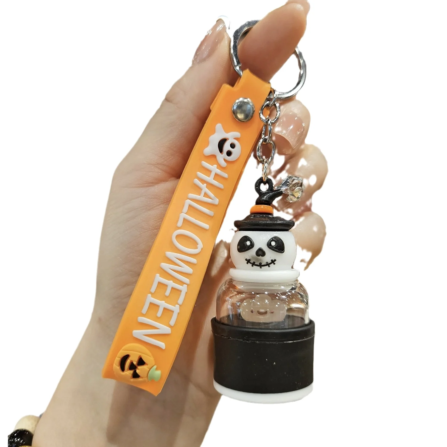 Creative mini night lights High quality plastic keychain Wholesale pvc keychain 3d cartoon