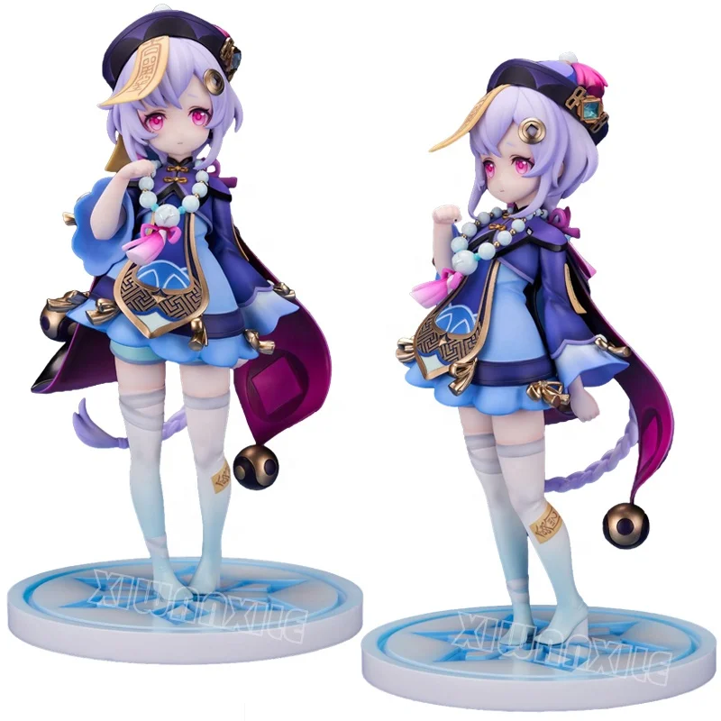 23cm Genshin Impact Qiqi Anime Figure Genshin Impact Klee Action Figure Hu Tao/Paimon Figurine Collection Model Doll Toys Gifts
