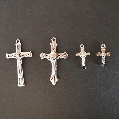 Komi  Cross Rosary Pendant Accessories Jesus Alloy Cross Pendant