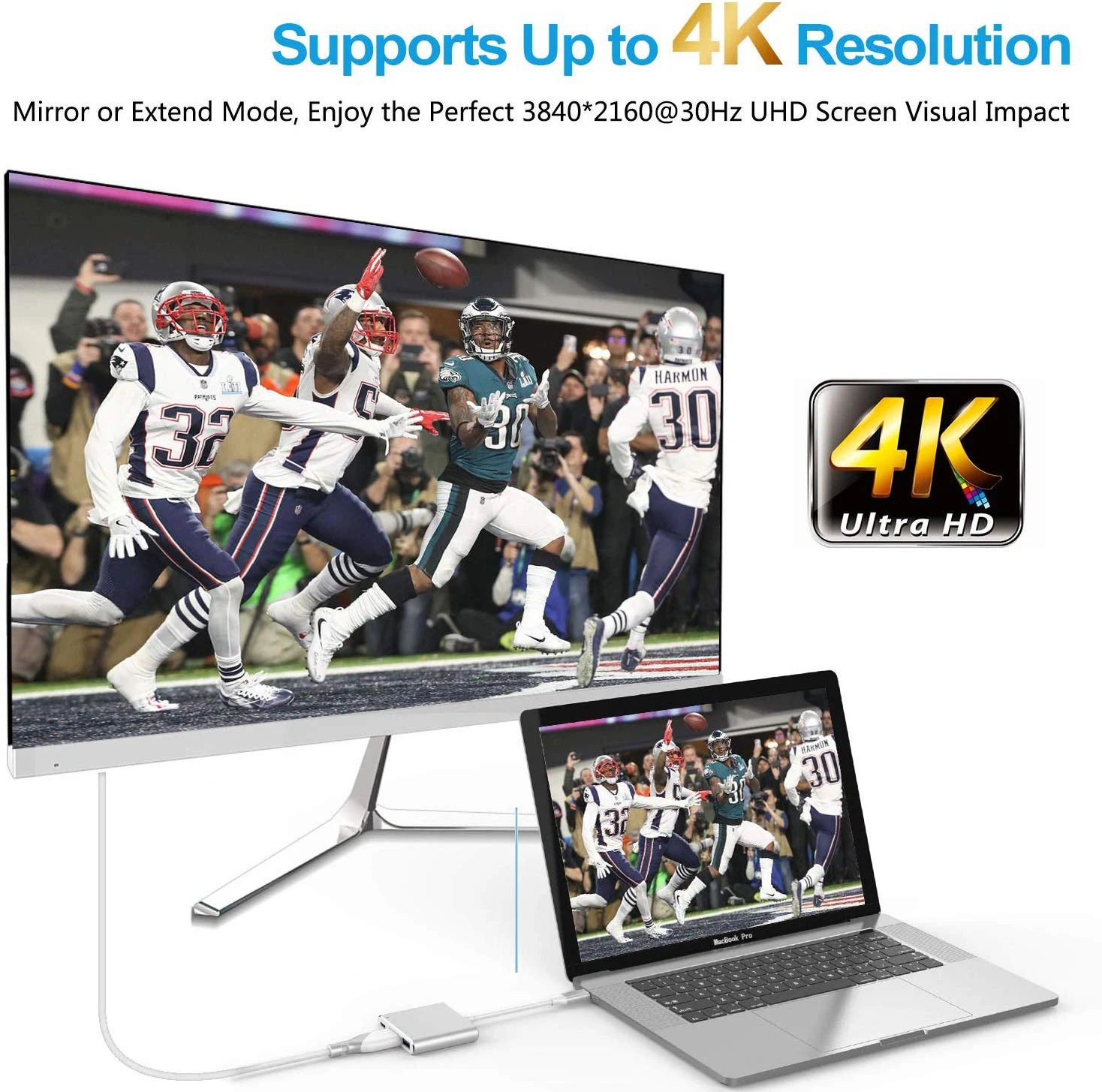 Hot Selling USB3.0 Hub 4K 60Hz 8K Type C to HD-MI Adapter