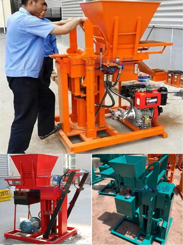 Easy to operate clay laterite brick machine hollow brick paving brick interlocking tiles