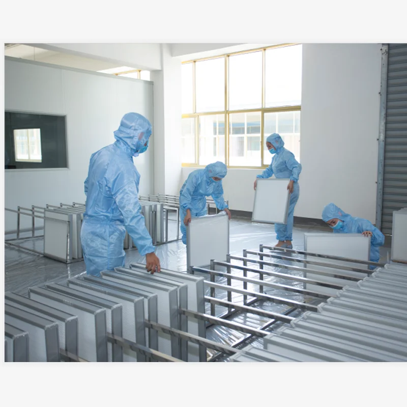 Paper/aluminum foil clapboard Hepa fiberglass separator dust filter for hospital operating room