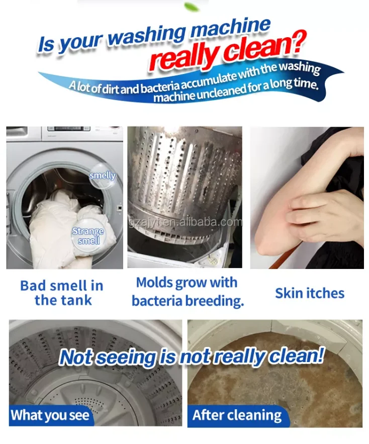 OEM/ODM Multifunctional Washing Machine Drum Cleaner Deep Cleaning Remove Stain Washing Machine Cleaner Effervescent Tablets