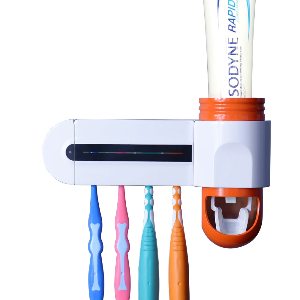 Bathroom Toothbrush Holder Wall Mounted Electric Toothbrush with Uv Sterilizer