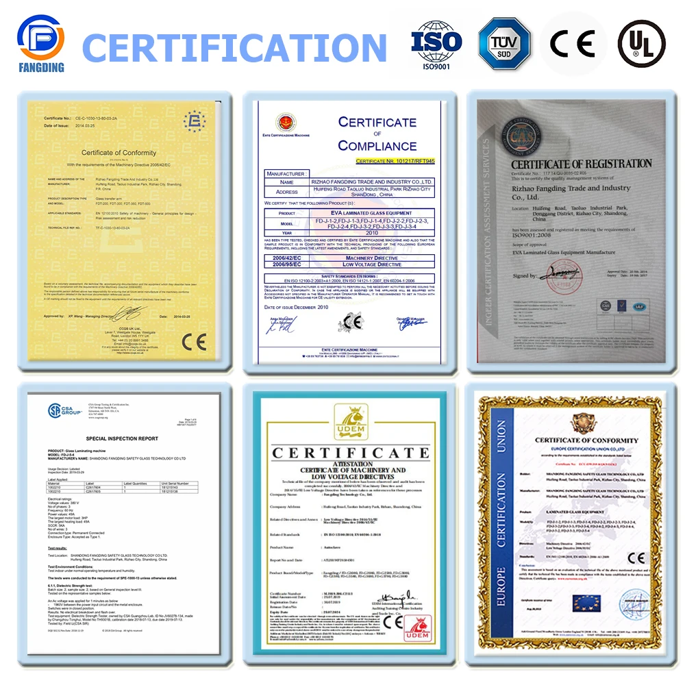 Laminated Glass Safety Glass Automatic lamination Oven Price net decoration fr4 EVA Glass Laminating Machine