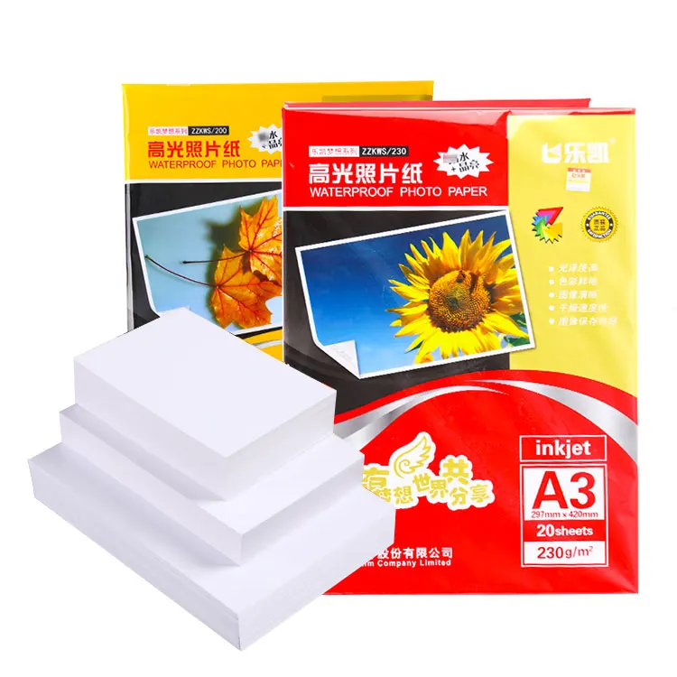 230gsm 10x15 180 г односторонняя 11x17 96lb фото глянцевая бумага для струйной печати A3