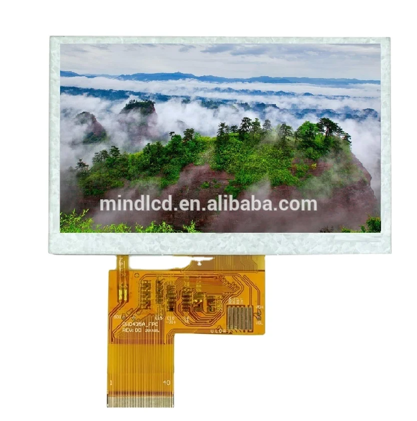 4.3 inch flexible display sunlight readable lcd monitor panel  mettler toledo