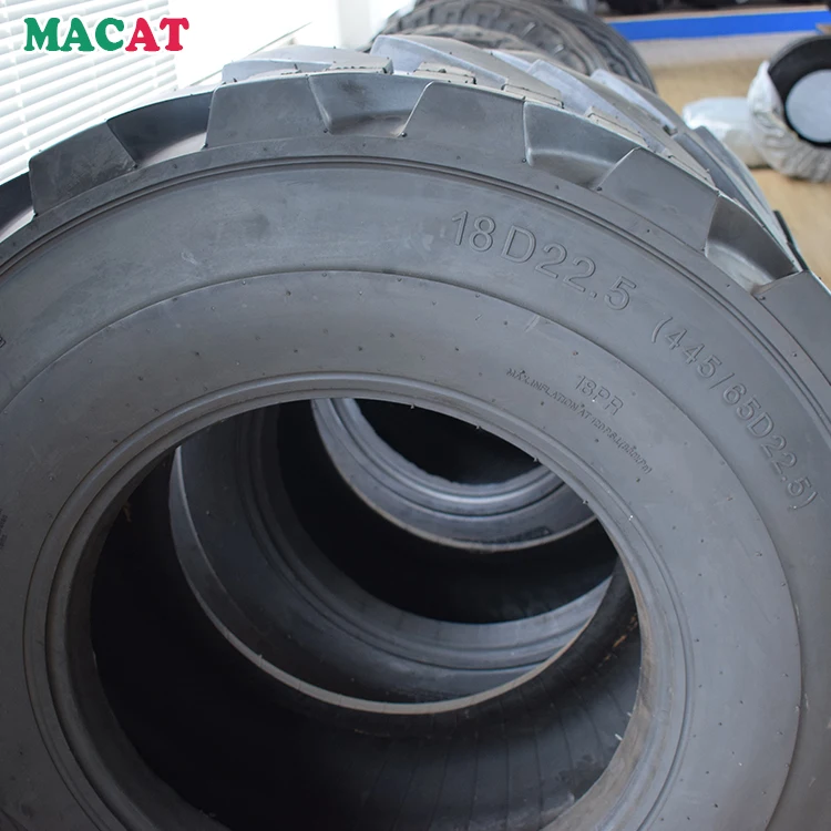 
MACAT Wholesale Continental New All Steel Radial Truck Solid Tire 18-22.5 With Rim Click Tire 