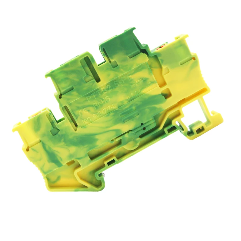 Cloy High quality terminal block connector PTTB2.5-PE din rail terminal block  self-produced terminal blocks
