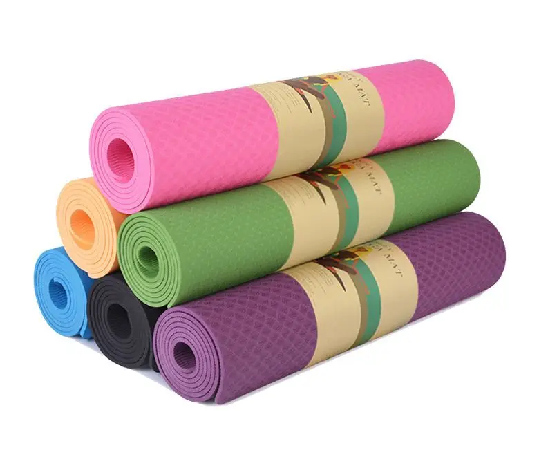Sansd Hot Sale Eco-friendly Yoga Mats Non Slip Durable Exercise Gym Fitness 4/6/8mm Customized Tpe Yoga Mat