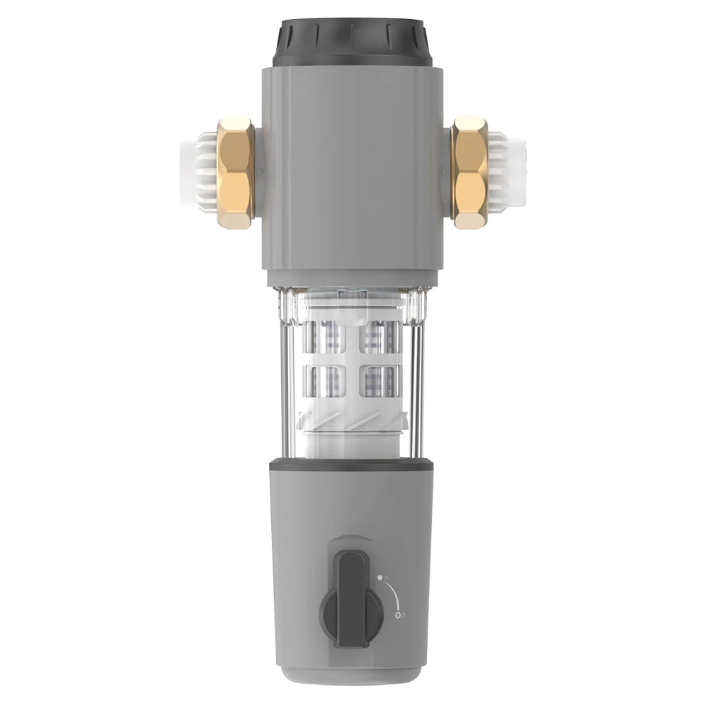 Reusable Whole House Sediment Water Filter Turbine Scraper Auto Backwash Flush Time Memory Pre Filtration System Water Purifier