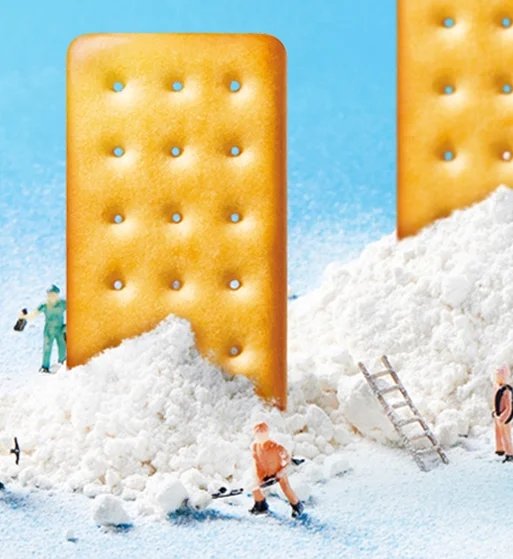 Milk flavored breakfast biscuits 468g, about 24 small bags, substitute meal, afternoon tea office snack