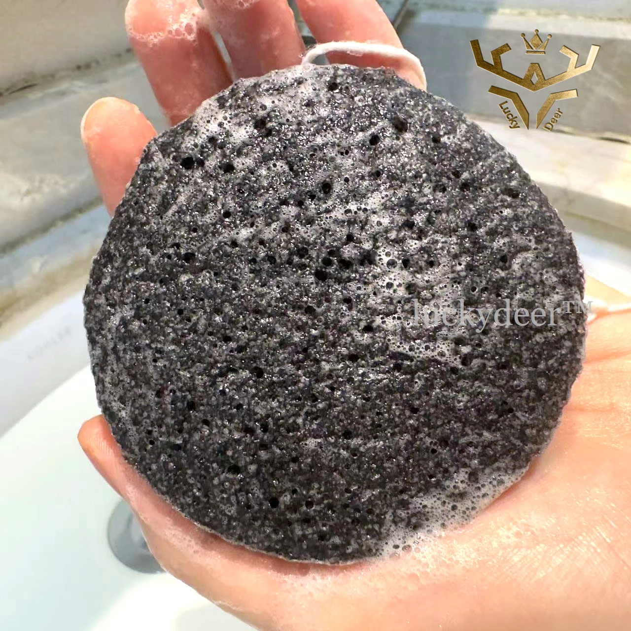 Natural Konjac Plants Fiber Skincare Sponge For Face Cleaning Body Cleansing Makeup Removing Use Konjac Facial Wash Sponge Puff