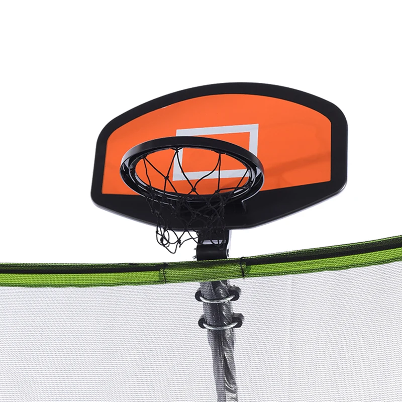 Zoshine 1500LBS Capacity Trampoline Set No-Gap Design 15 14 12 10FT Safety Enclosure Net Kids Family Outdoor Backyards Non-Slip
