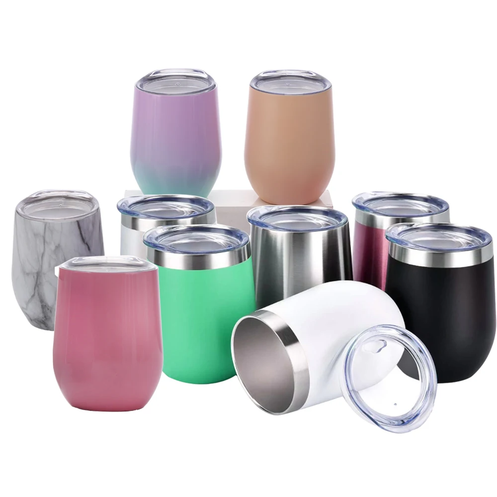 Wholesale Travel Coffee Mug yetys 12oz Double Wall insulated Stainless Steel Wine Tumbler Cups in Bulk Supplier
